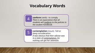 Conform Noun Reading from a manuscript | Oral Communication | PPTX