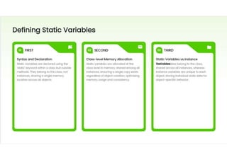 Static Keyword in Java | Static Variable, Method & Block Explained | PDF