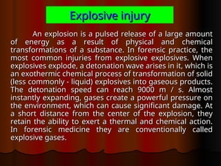 Comprehensive Analysis of Gunshot Damage and Forensic Ballistics | PPT