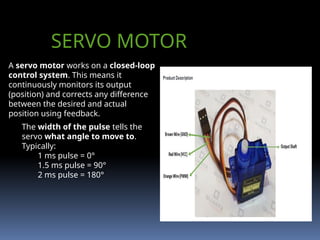 Ultrasonic Sensor and Servo Motor Integration with Arduino UNO | PPTX