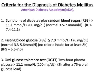 11. DIABETES MELLITUS. Detailed notes health | PPTX