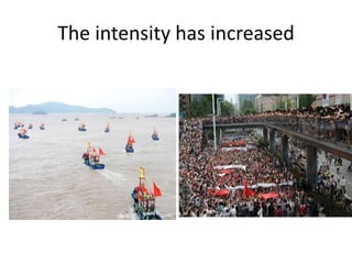 The intensity has increased
 