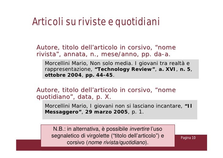 11.29.09 scrivere la bibliografia martino