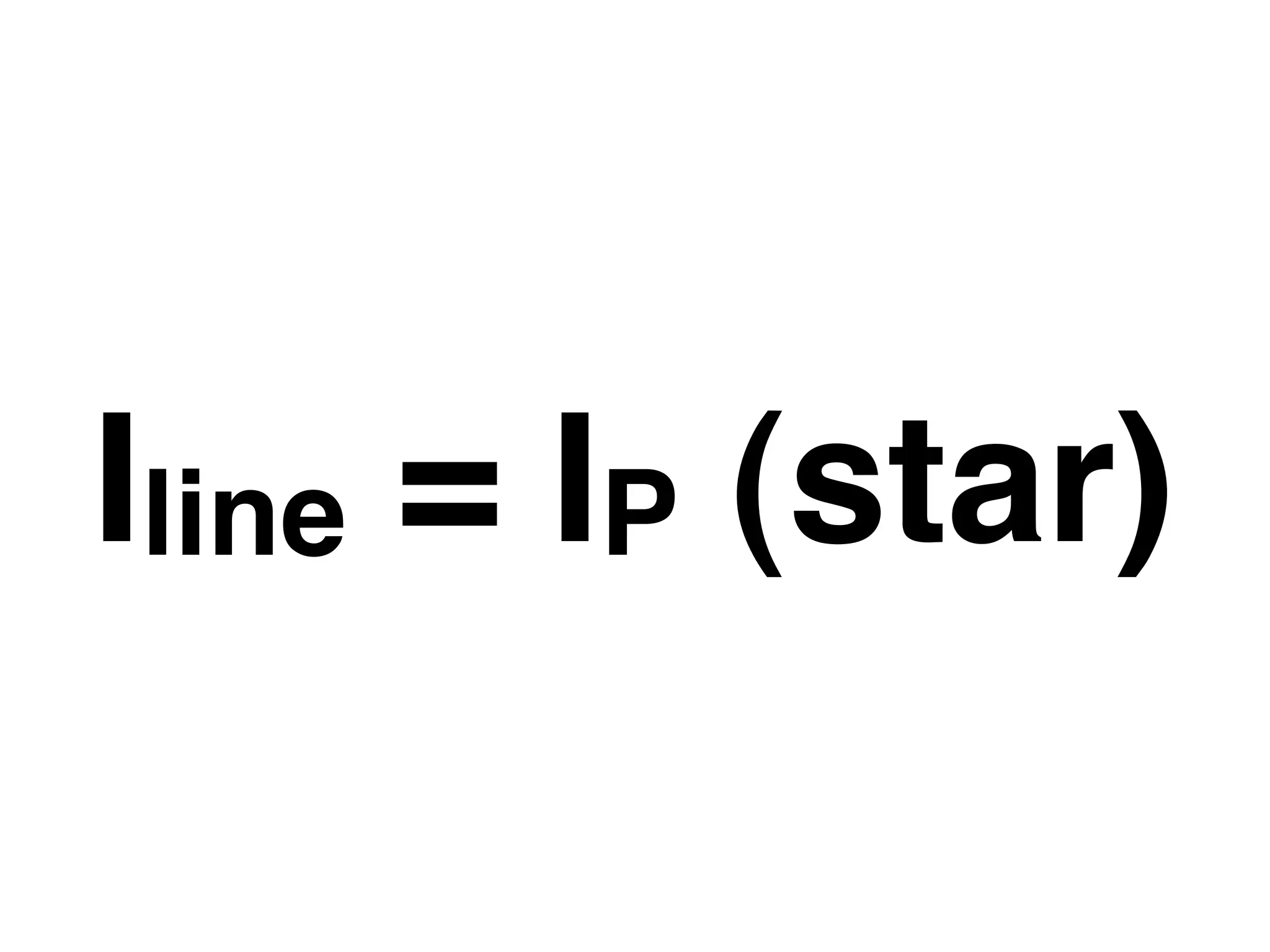 Iline = IP (star)
 