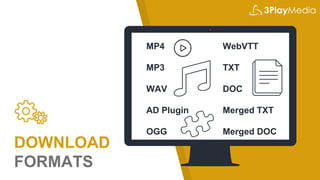 DOWNLOAD
FORMATS
MP4
MP3
WAV
AD Plugin
OGG
WebVTT
TXT
DOC
Merged TXT
Merged DOC
 