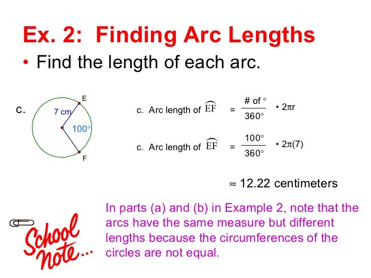 11.4 circumference and arc length