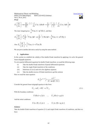11.[95 103]solution of telegraph equation by modified of double sumudu ...