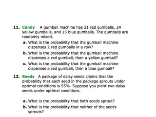 11.9 dependent and independent events