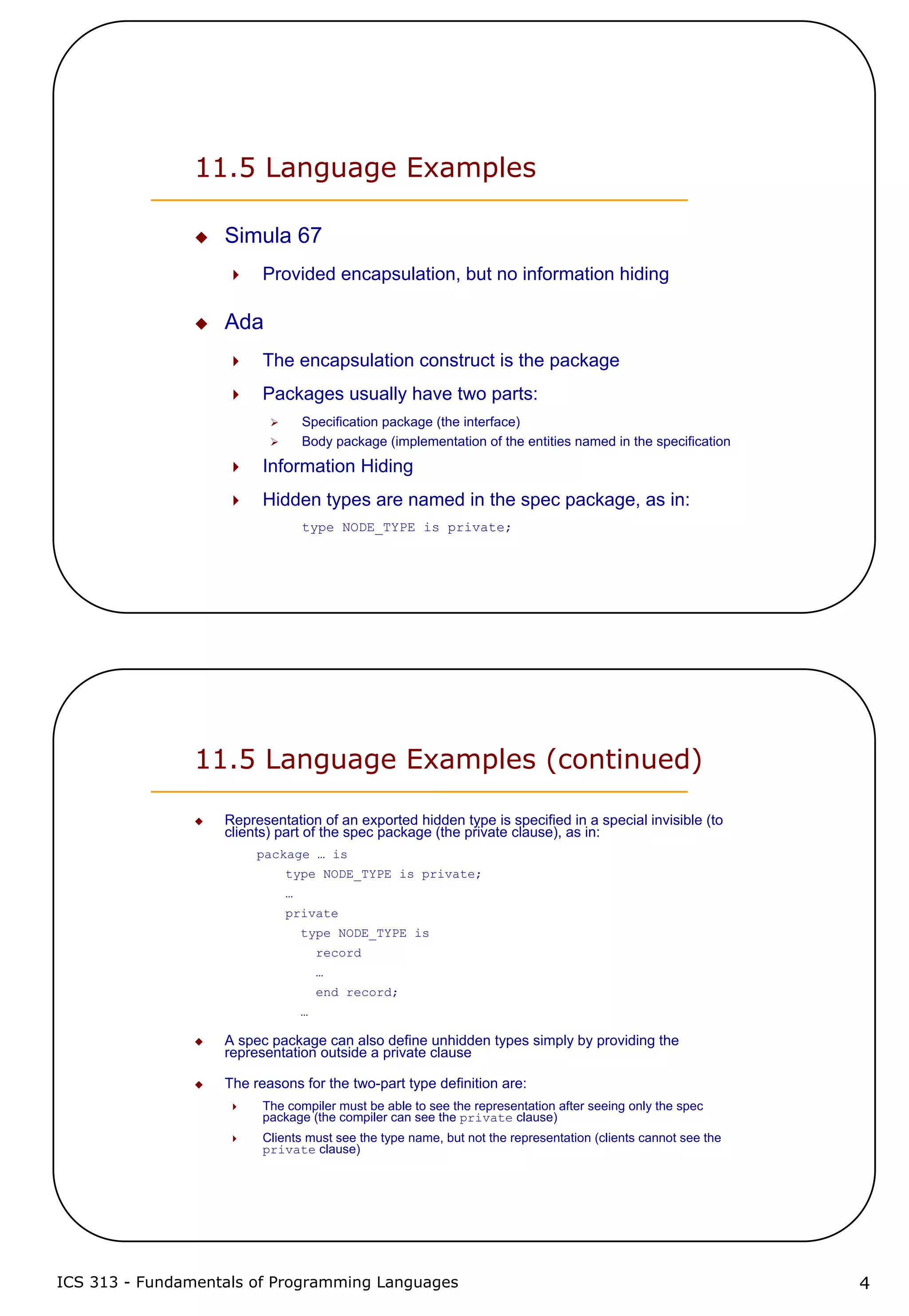 11 abstract data types | PDF | Programming Languages | Computing