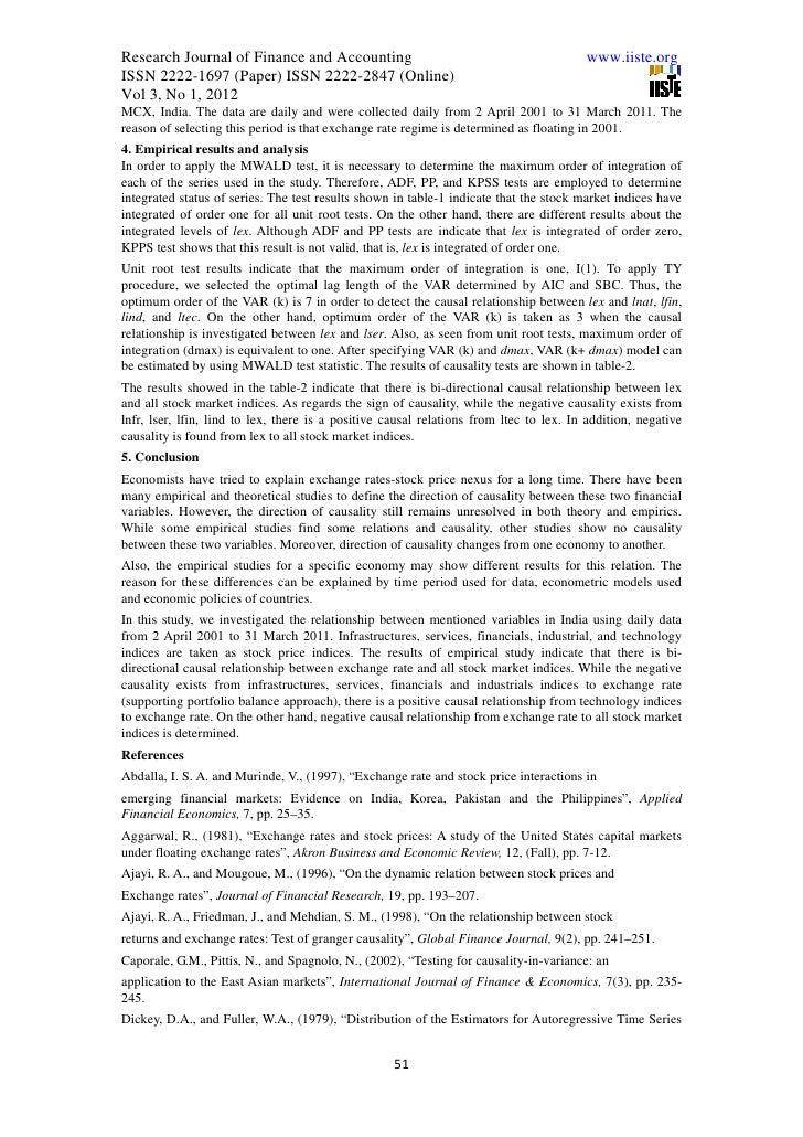 relationship between exchange rate and stock The relationship between stock prices and exchange rates has continued to generate interest from both the academia and financial industry players for many . relationship between exchange rate and stock The relationship between stock prices and exchange rates has continued to generate interest from both the academia and financial industry players for many .
