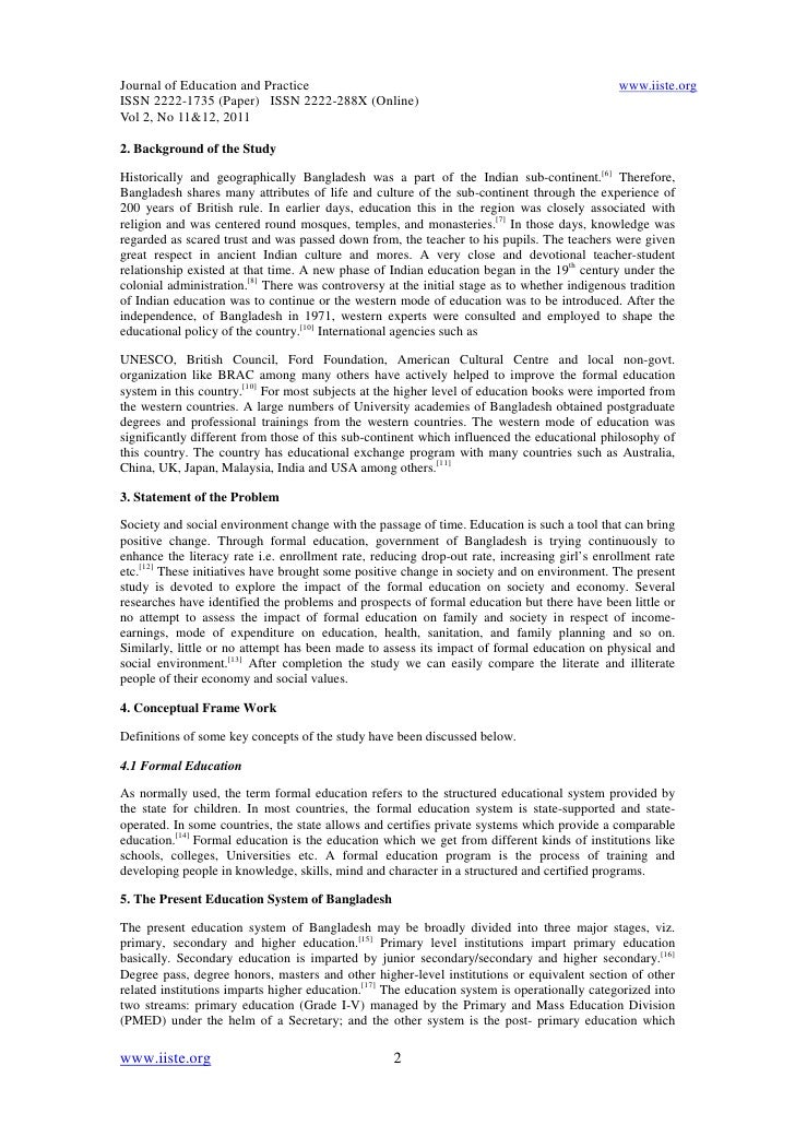 A Comparative Study Between Literate And Illiterate People On Rani About English Language Essay also Proposal Essay Ideas Apa Format Sample Paper Essay