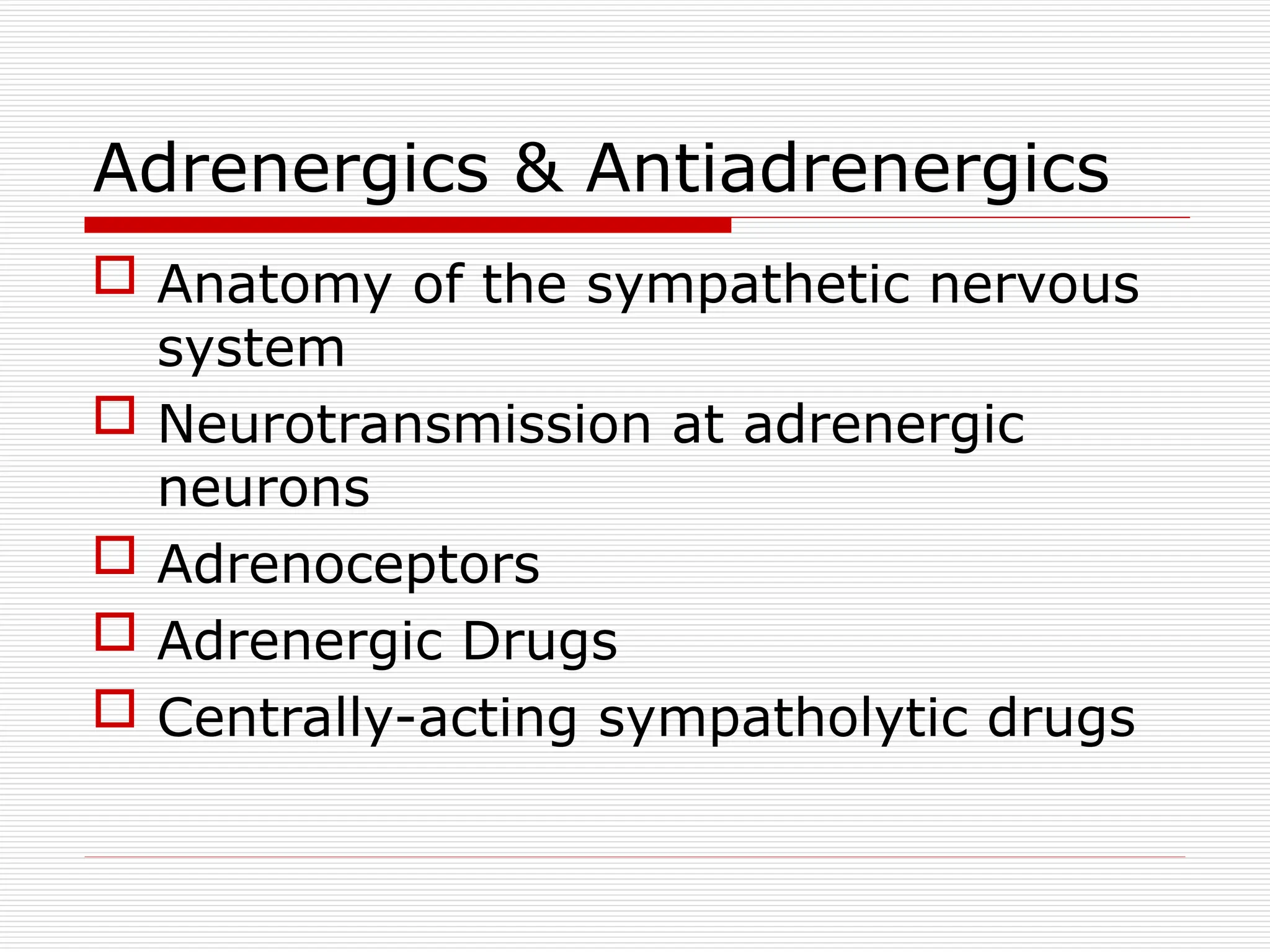 Adrenergic & Antiadrenergic drugs for MBBS.ppt