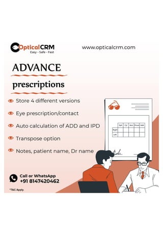 11-Advance prescriptions | Optical CRM