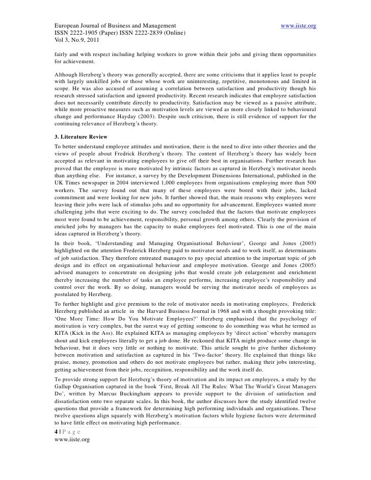 essay on herzbergs two factor theory Herzberg two-factor theory the theory began with the question: what do people want to get out of their jobs herzberg performed studies from 1920. essay on herzbergs two factor theory Herzberg two-factor theory the theory began with the question: what do people want to get out of their jobs herzberg performed studies from 1920.