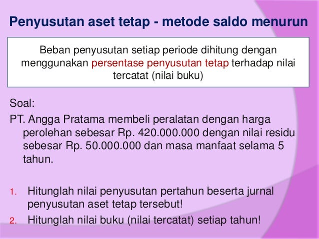 Contoh Soal Aset Tetap Dan Properti Investasi Dapatkan Contoh
