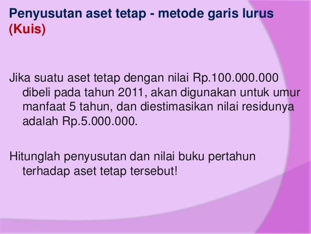 Aset tetap & properti investasi