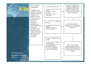 A Terra, um planeta único a proteger




                                           elaborado por Ana Castro
in Programa de
Biologia-Geologia
10º ano
 