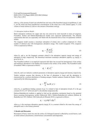 11.biosorption of heavy metals from aqueous solutions using water ...