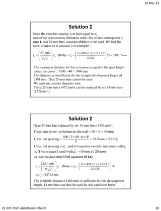 Lec10 Bond and Development Length (Reinforced Concrete Design I & Prof ...