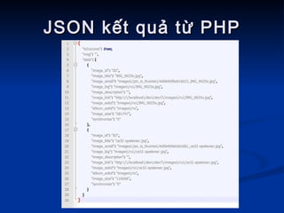 JSON kết quả từ PHP 