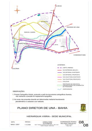 Plano Diretor de Una - Bahia - Mapa 3