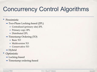 Database ,11 Concurrency Control | PPTX