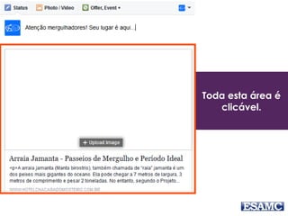 Toda esta área é
clicável.
 