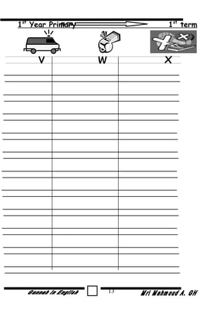 1st
Year Primary 1st
term
v w x
13
 