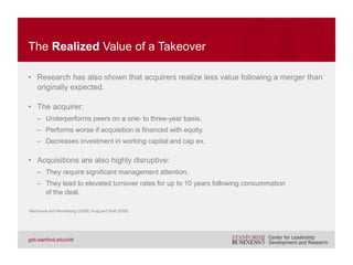 • A company that does not want to become the target of an unsolicited
takeover might adopt defense mechanisms to discourage or prevent a bid.
• Antitakeover protections might give a company time to pursue long-term
value creation without threat of takeover; or to enhance bargaining power
to secure a higher bid.
• Common antitakeover protections include:
– Poison pill (9% of companies currently have in place)
– Dual-class shares (10%)
– Staggered board (53%)
– Restricted rights to call a special meeting (46%)
– Shareholders cannot vote by written consent (73%)
ANTITAKEOVER PROTECTIONS
SharkRepellent (2014)
 