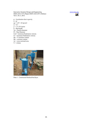 11.design and fabrication of a low cost fluidized | PDF