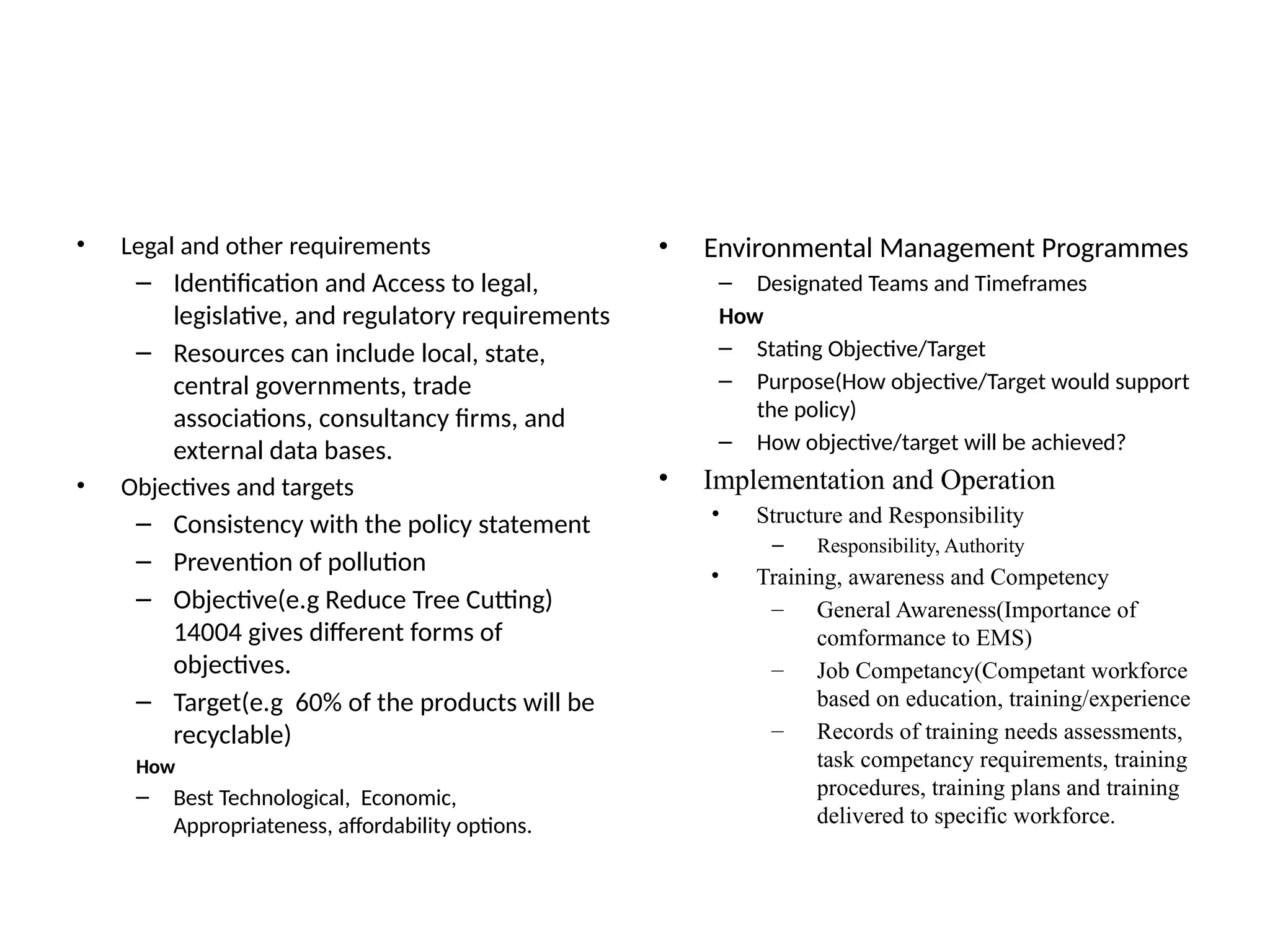 Environmental Management Systems Ems Pptx