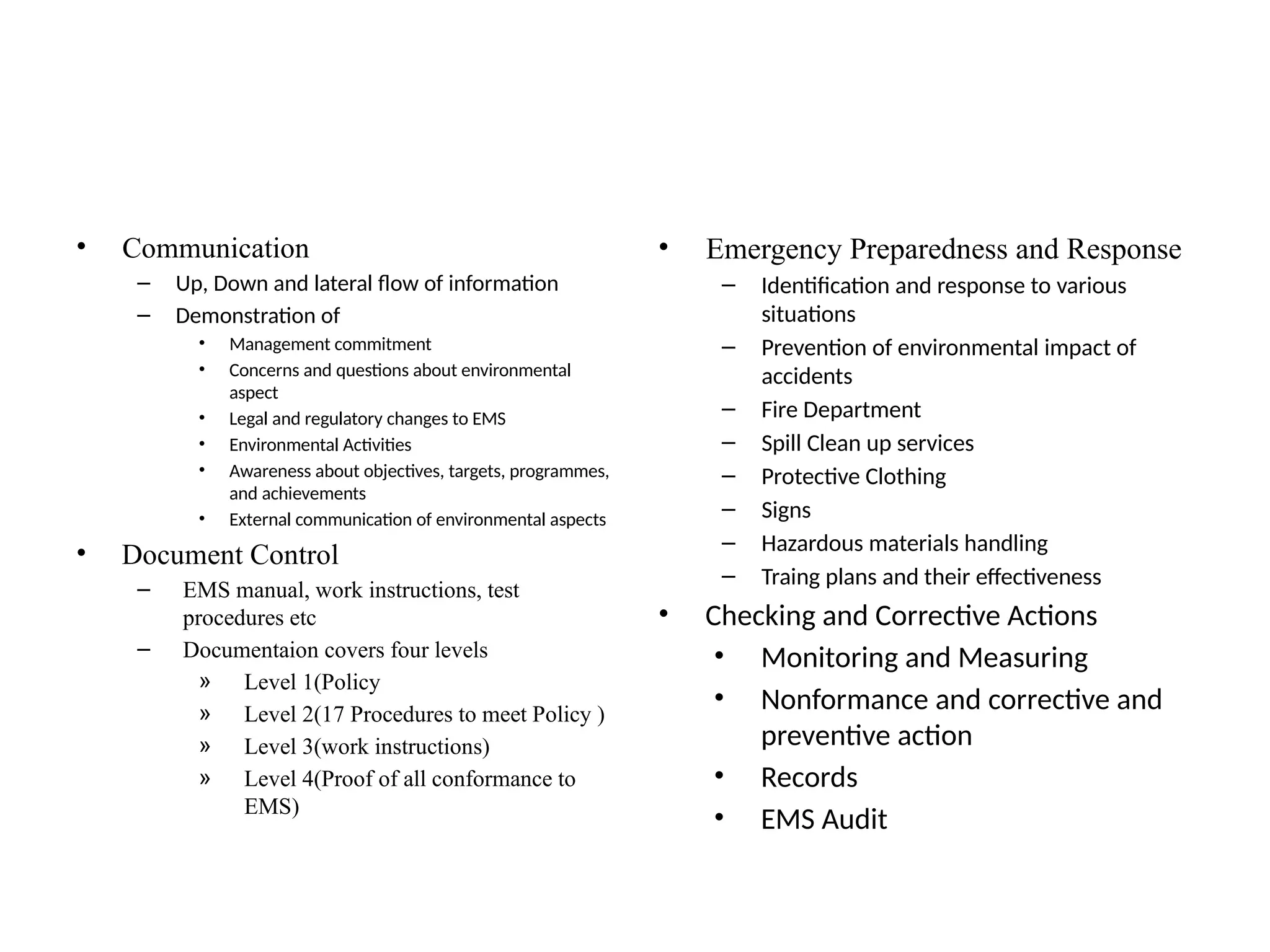 Environmental Management Systems Ems Pptx