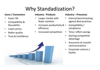 Standarization Success Standardization of IT Processes | PPTX