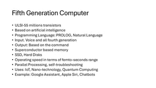 generation of computer system/Evolution of Computer | PPT
