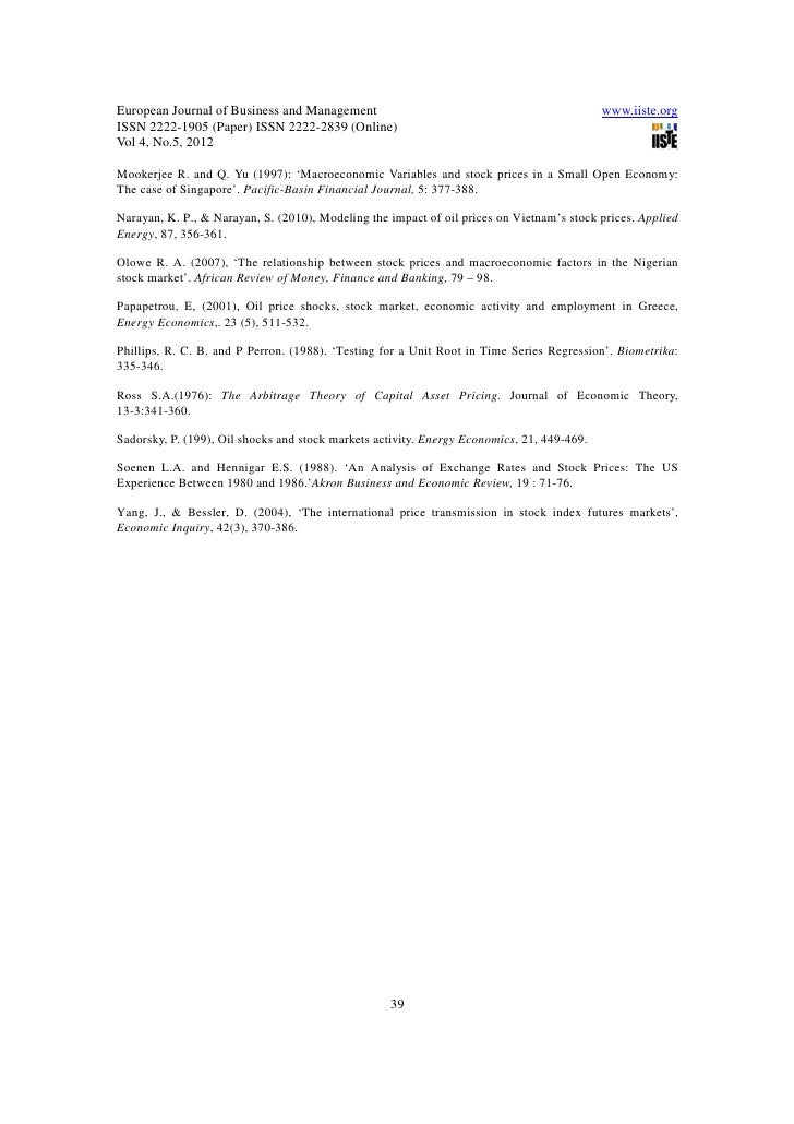 Stock market exchange rate