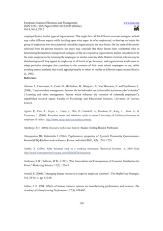 11.factors affecting employee retention a comparative analysis | PDF