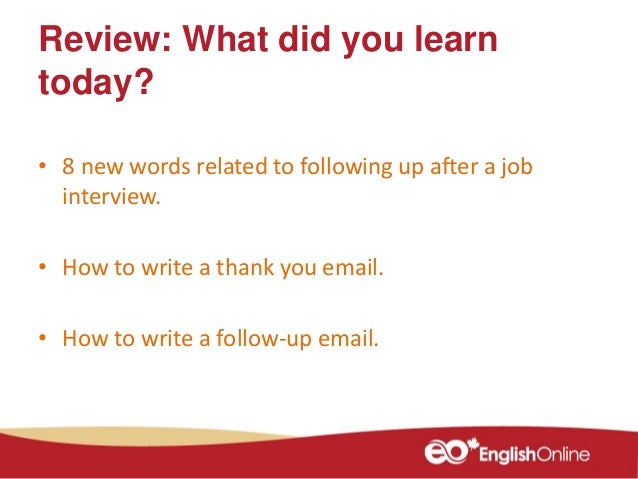 how to chase up a job interview