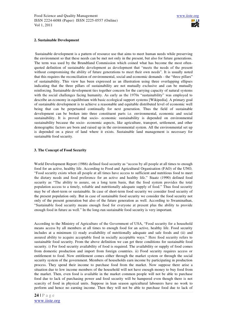 Essay on food security in india