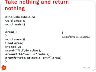 Take nothing and return
nothing
08/23/1526
 