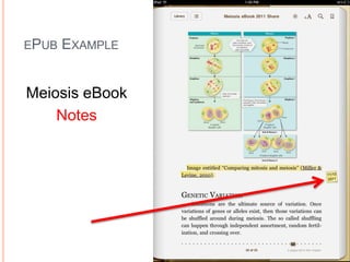 EPUB EXAMPLE
Meiosis eBook
Notes
 