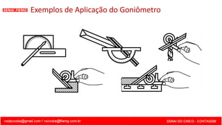 Exemplos de Aplicação do Goniômetro
 