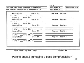 Perché questa immagine è poco comprensibile? 