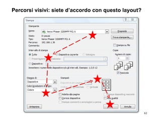 Percorsi visivi: siete d’accordo con questo layout? 