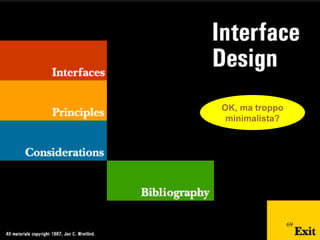 OK, ma troppo minimalista? 