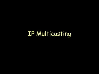 IP Multicasting 