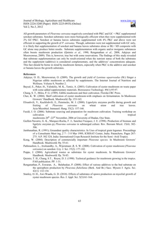 11.growth influence of some additives on the mycelial growth | PDF