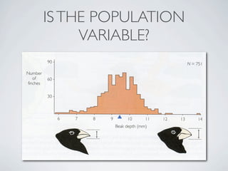 IS THE POPULATION
     VARIABLE?
 