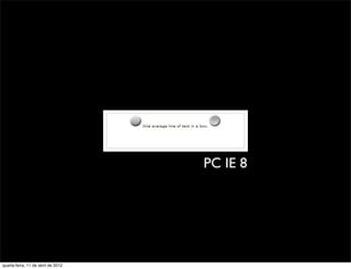 PC IE 8




quarta-feira, 11 de abril de 2012
 