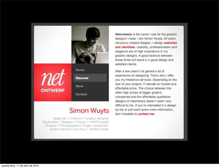 quarta-feira, 11 de abril de 2012
 