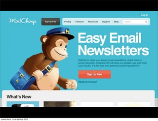 quarta-feira, 11 de abril de 2012
 